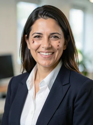 Corporate headshot databent until the smile becomes a wound, professionalism rev