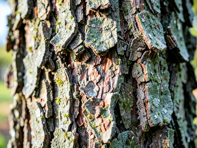 Maple bark becoming shaggy