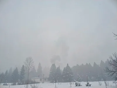 Winter smog from heating