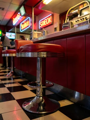 Chrome Stool From Below