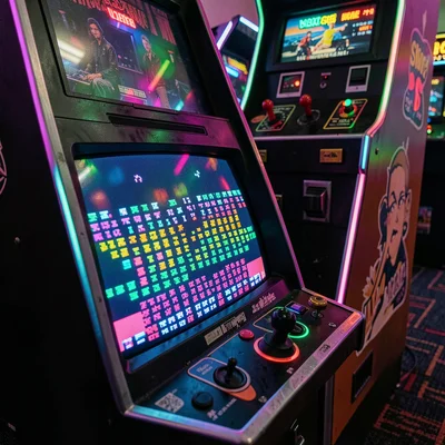 CRT Pixel Grid with Visible Scan Lines