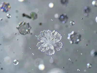 Seed crystal beginning growth process