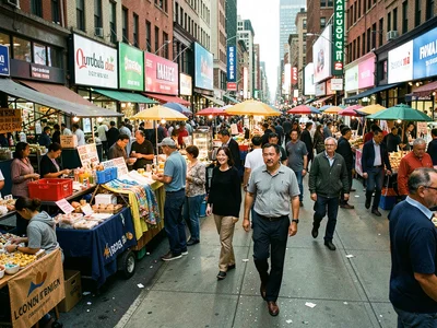 Market with film color