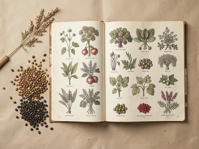 Vintage Seed Catalog Botanical Plates