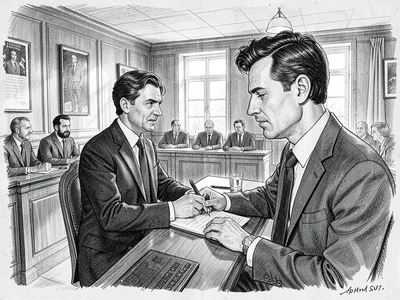 Courtroom sketch artist
