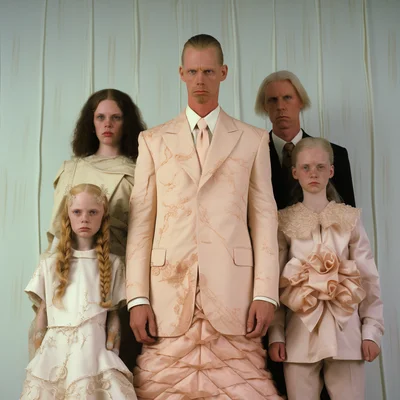 Matthew Barney crestmaster movie still akward family