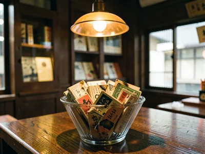 Matchbook Collection in Glass Bowl