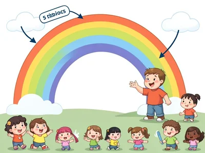 How rainbows form diagram