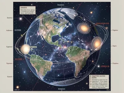 Earth seasons orbital diagram