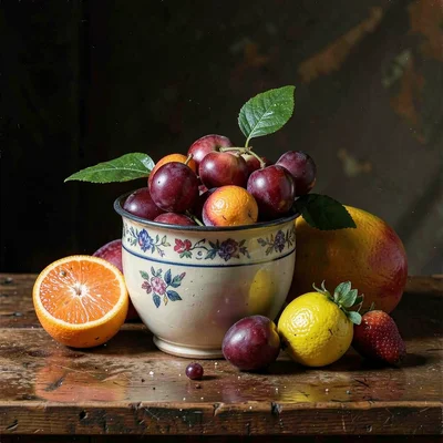Still life with fruit