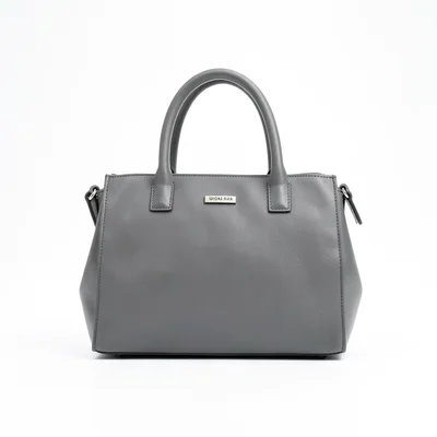 Handbag on white seamless