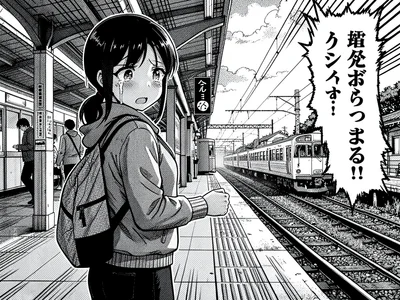 Train station farewell