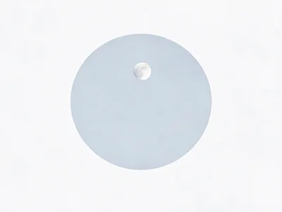 Moon visible in pale winter sky