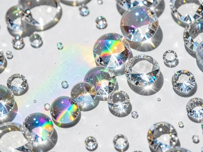Overlapping spectra from multiple crystal drops