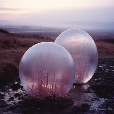 Land Art Photo by Andy Goldsworthy Giant translucent