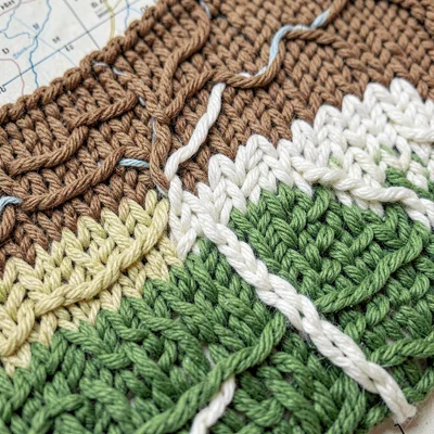 Purl Contours — Altitude Bands in Relief Knitting