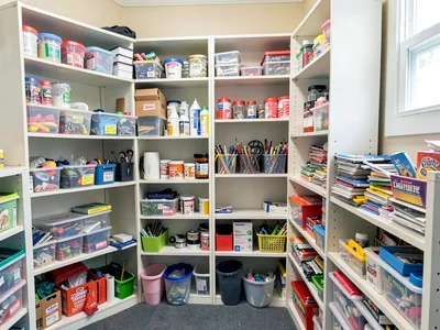 Art supply closet