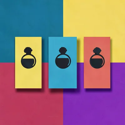 Catalog flat-lay of three rarity tiers lined up in a clean row, identical poses