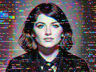 Pride photograph with channel shift creating additional spectrum effects