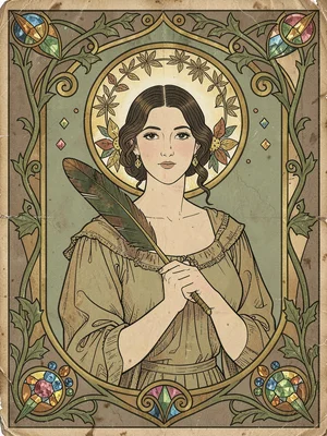 Art Nouveau Poetry personification