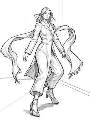 Scarf trailing floating fast