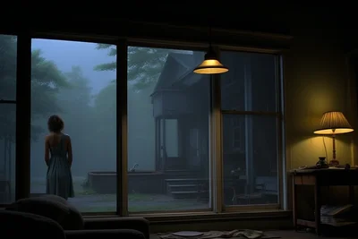 Gregory Crewdson surreal interior scene. love and dea