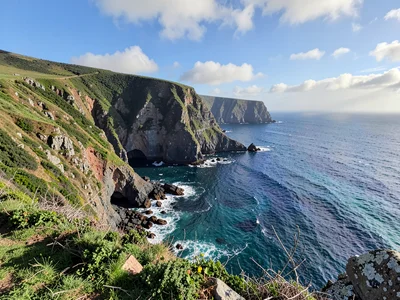 Coastal cliffs panorama