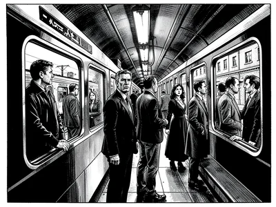 Train platform farewells