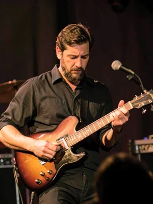 Musician playing repeated