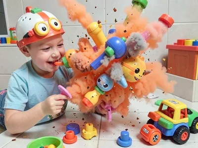 Kids toy explosion