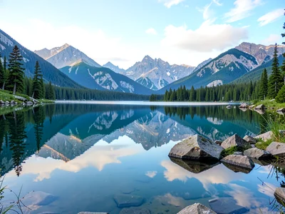 Lake perfect mountain mirror