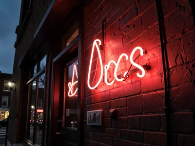 Bar exterior neon