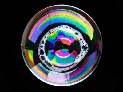 Bubble in bubble nested structure