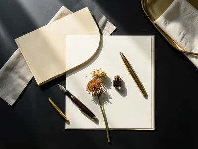 Golden Spiral Stationery Arrangement