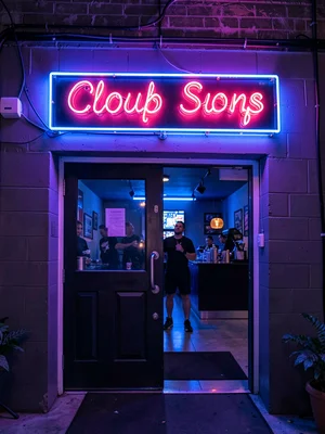 Club entrance neon
