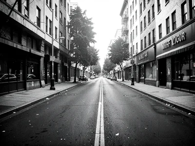 Street without contrast