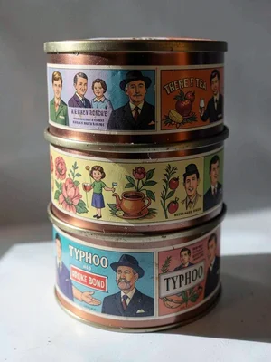 Typhoo Brooke Bond Vintage Tin Stack