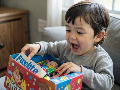 Child opening birthday present to discover exact thing they wanted