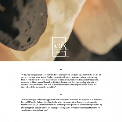 A magazine pull-quote feature-essay spread with hero abstract photograph filling