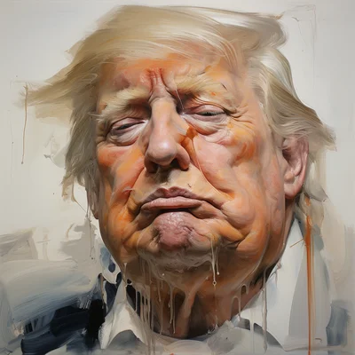 Jenny Saville portrait of trump