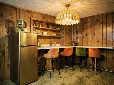 Wet Bar in Harvest Gold