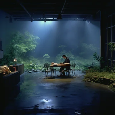 Film still occul ai computer. Movie directed by Matth