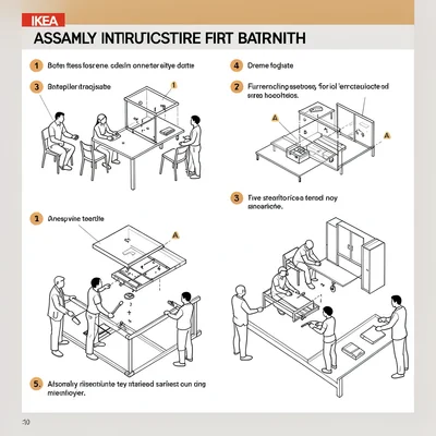 Assembly instructions for a first date with warning triangles