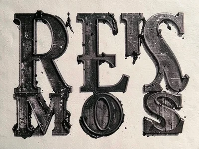 Heavy slab serif type
