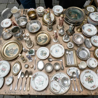 Overhead Brocante Table Tableau