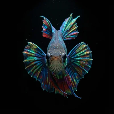 Betta Flaring Front Portrait
