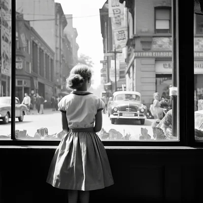 Vivian Maier photo of surprising street scene in mont