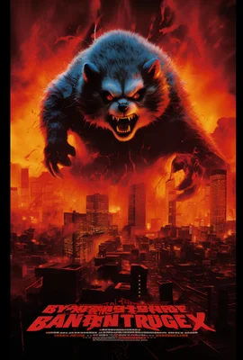 Movie poster of a Quentin Tarantino movie. Tarantino