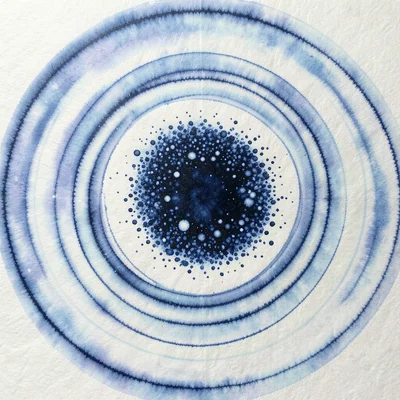 A globular cluster as a dense spherical concentration of thousands of tiny ink d