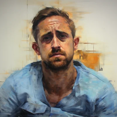 Painting portrait by Jenny Saville. ryan gosling